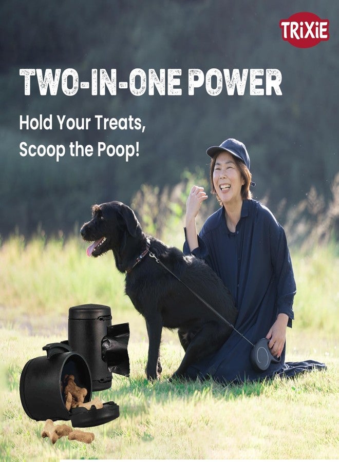 TRIXIE Flexi Multibox - Black Storage Container for Dog Waste Bags or Treats, Universal Clip-On for Flexi Leashes, 5 × 7 cm - Image 5